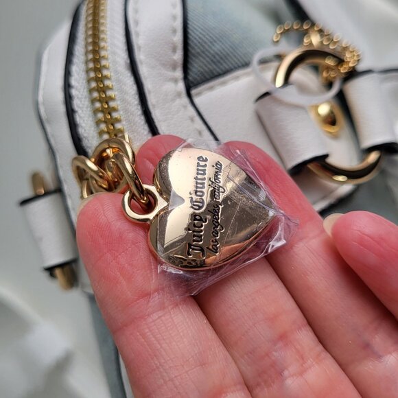 Juicy Couture Denim & White Satchel • Brand New • Crossbody/Top Handle - Picture 6 of 11